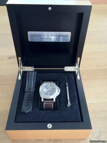 Panerai Luminor Marina PAM 86 Automatik Revision Neu Stahl Datum