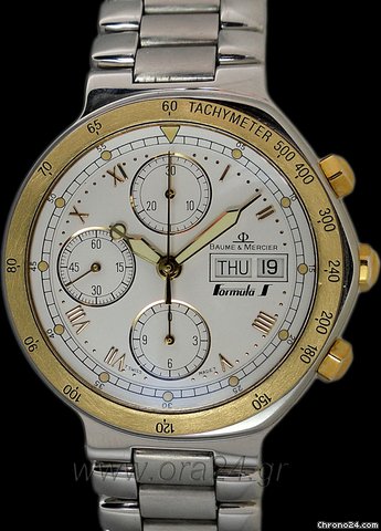 Baume & Mercier Formula 1 Gold/Steel Daydate Automatic Chronograph 40mm