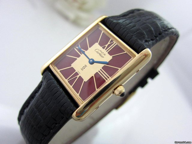 Cartier Tank seltenes Zifferblatt