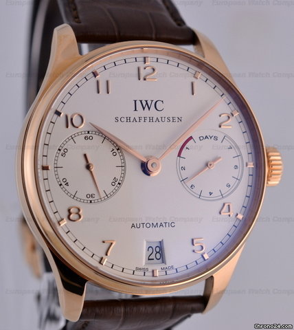 IWC Portugieser 7 Day 18K RG  NEW