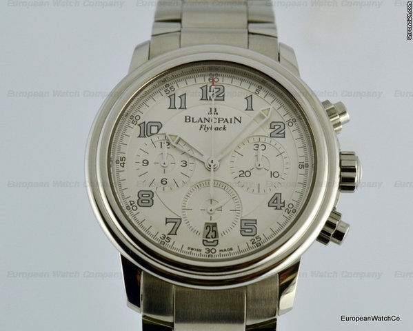 Blancpain Flyback Chronograph White Dial SS/SS 38MM