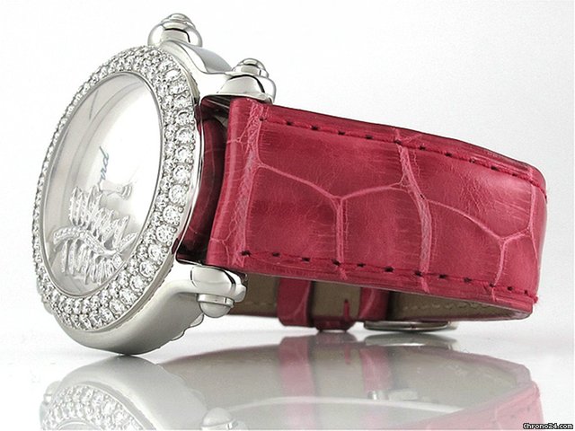 replica Chopard Damen "HAPPY SPORT" Edelstahl / Weissgold Quarz LIMITED WATCHES 1 