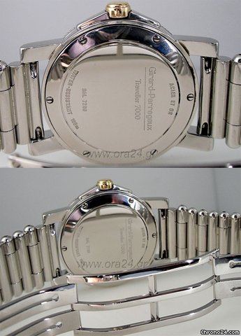 replica Girard Perregaux Traveller 7000 GMT Rose Gold/Steel Very Rare WATCHES 1 