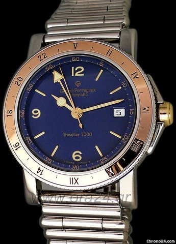 Girard Perregaux Traveller 7000 GMT Rose Gold/Steel Very Rare