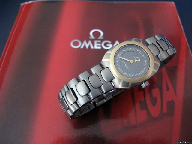Omega Seamaster Mini Damenuhr Titan/Gold 18 Karat