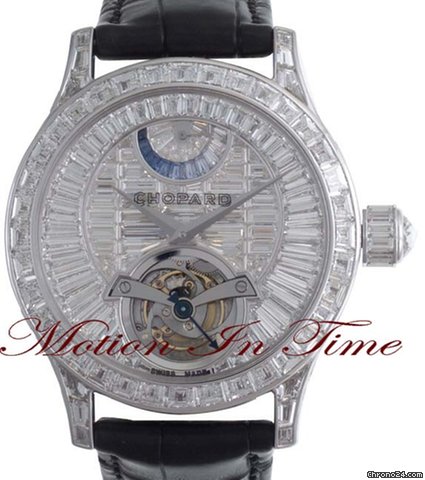 Chopard L.U.C. Tourbillon Platinum Baguette Diamond Limited Edition