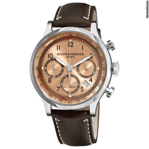 Baume & Mercier and  Capeland Copper Dial Automatic Chronograph Mens Watch MOA10004