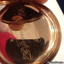 replica Tissot pocket watch chronograph mono pusher gold 14kt WATCHES 1 