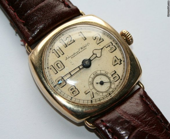 replica IWC 14 ct Gold Offiziersuhr Milit?r / Military WATCHES 1 