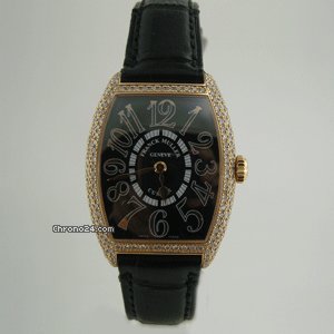 Franck Muller CURVEX ROSE GOLD DiAMOND BEZEL 7502 QZD