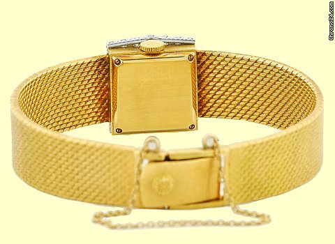 replica Patek Philippe Lady's 18K Yellow Gold  Diamond Classic Tank Dresswatch WATCHES 1 