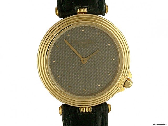 Dior Paris Vintage Gelbgold 25mm