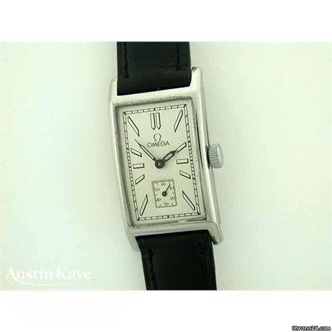 Omega Vintage steel manual on strap