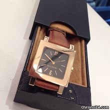 Bulgari square SQ27GL gold quartz