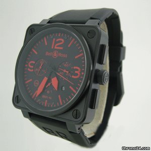 replica Bell & Ross AViATiON CHRONOGRAPH LiMiTED EDiTiON RED DiAL BR01-94 WATCHES 1 