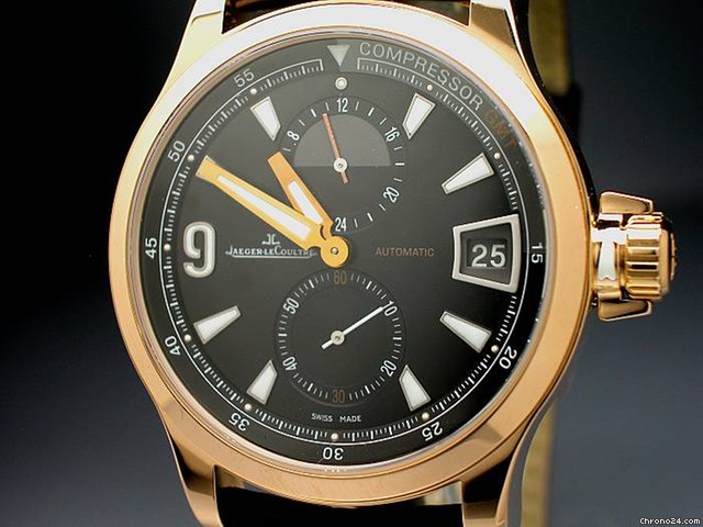replica Jaeger-LeCoultre "MASTER COMPRESSOR GMT" 18K/750 Rotgold - ungetragen WATCHES 1 