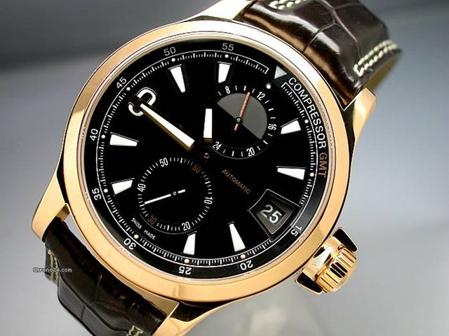 Jaeger-LeCoultre "MASTER COMPRESSOR GMT" 18K/750 Rotgold - ungetragen