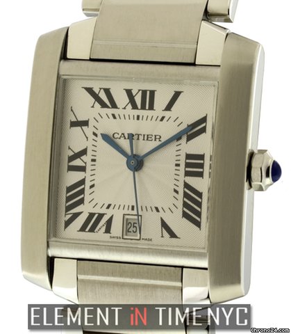 Cartier Tank Francaise Large Stainless Steel W51002Q3