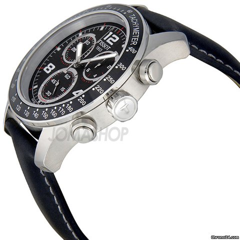 Tissot Sport V8 Black Dial Steel Mens Watch T039.417.16.057.02 WATCHES 2