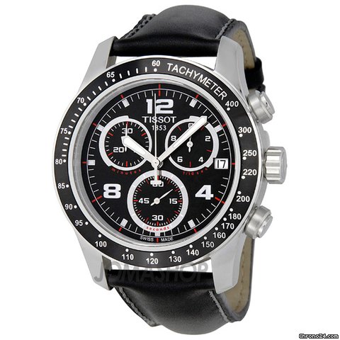 Tissot Sport V8 Black Dial Steel Mens Watch T039.417.16.057.02