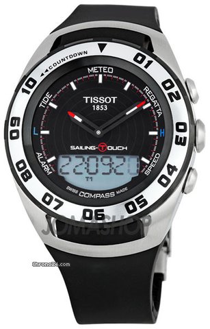Tissot Sailing Touch Black Dial Mens Watch T056.420.27.051.01