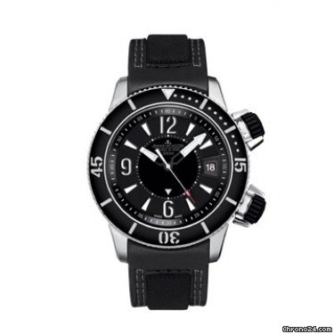 Jaeger-LeCoultre Master Compressor Black Dial Leather Strap Mechanical Mens Watch Q183T470