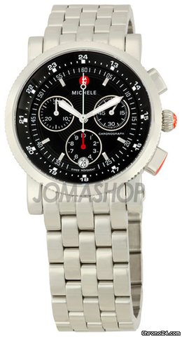 Michele Sport Sail Black Dial Ladies Watch MWW01C000022