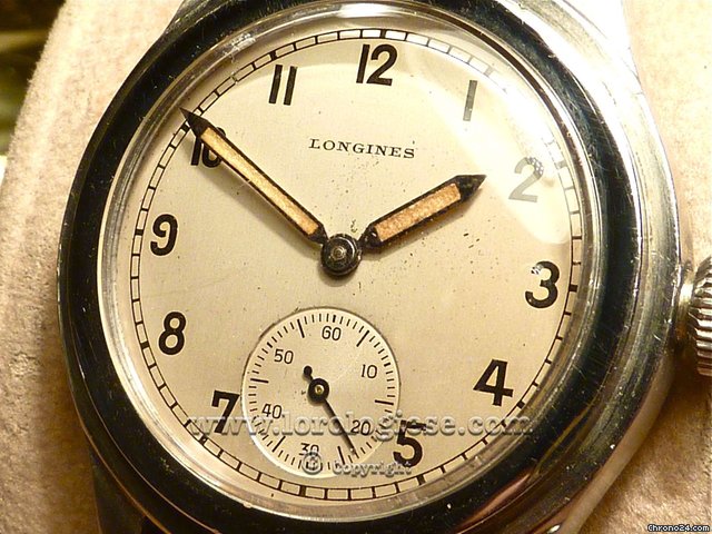 Longines Tre Tacche "Step Case" waterproof 1937 watch /  35mm
