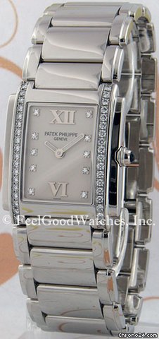 Patek Philippe 4910/10A Ladies' Twenty~4, Steel, White Dial