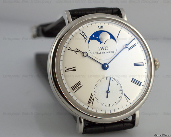 IWC Portofino Manual Wind Vintage Collection Moon Platinum NEW