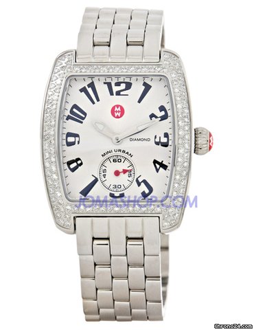 Michele Mini Urban Diamond Steel Ladies Watch MWW02A000124