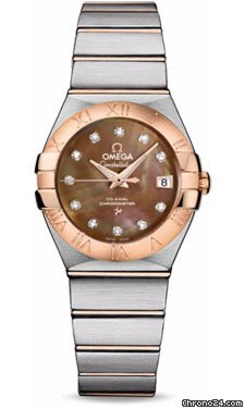 Omega Constellation Chronometer 27 mm Brushed Steel and Red Gold