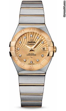 Omega Constellation Chronometer 27 mm Brushed Steel and Yellow Gold