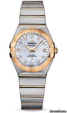 Omega Constellation Chronometer 27 mm Brushed Steel and Yellow Gold