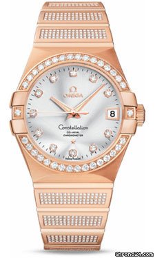 Omega Constellation Chronometer 38 mm Brushed Red Gold