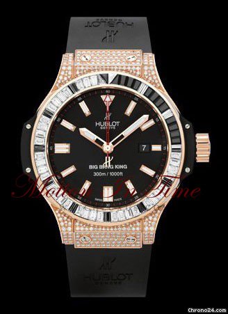 Hublot Big Bang King Rose Gold Baguette Diamond Divers 48mm