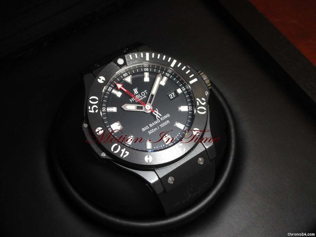 replica Hublot Big Bang King 300m Black Magic 44mm All Black Diver New WATCHES 1 