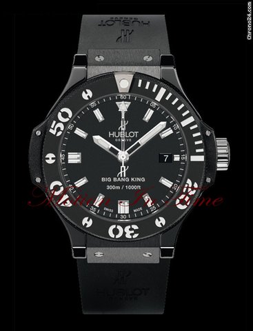 Hublot Big Bang King 300m Black Magic 44mm All Black Diver New