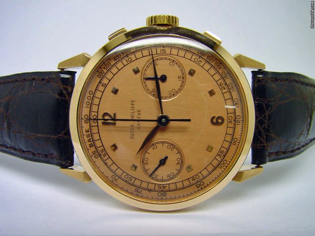 Patek Philippe rare Ref. 1579 in Pinkgold with pink Dial