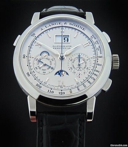 A. Lange & Sohne Platinum Datograph Perpetual Calendar 410.025