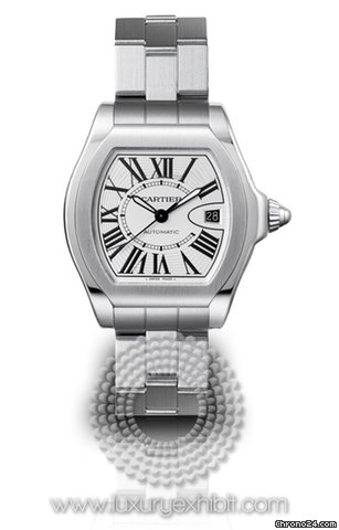 Cartier Roadster Stainless Steel Mens Watch W6206017