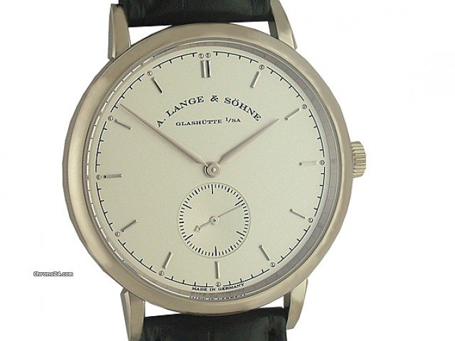 A. Lange & Sohne Saxonia Handaufzug kleine Sekunde 18kt Wei gold 37mm