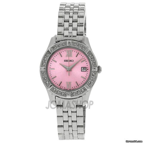 Seiko Dress Quartz Stainless Steel Ladies Watch SXDE47