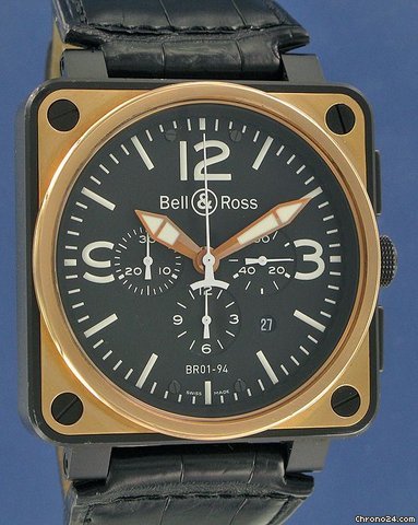Bell & Ross Instrument Chrono Pink Gold & Carbon & Steel