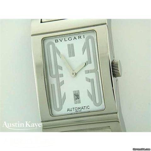 replica Bulgari Rettangolo steel automatic on bracelet WATCHES 1 