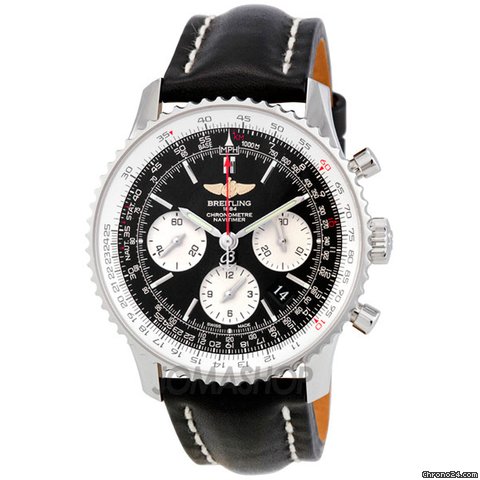 Breitling Navitimer Automatic Chronograph Black Dial Mens Watch AB012012-BB01BK