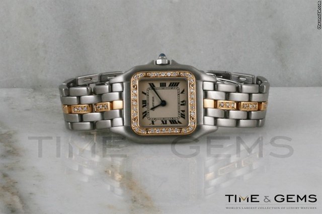 replica Cartier Panthere 18k Yellow Gold & Steel Watch WATCHES 1 