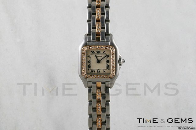 Cartier Panthere 18k Yellow Gold & Steel Watch