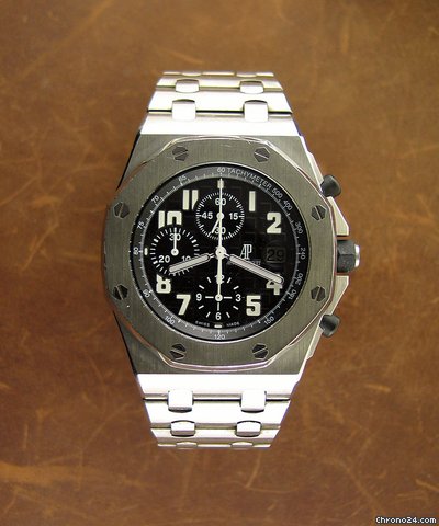 Audemars Piguet Royal Oak Offshore Steel Bracelet & Black dial