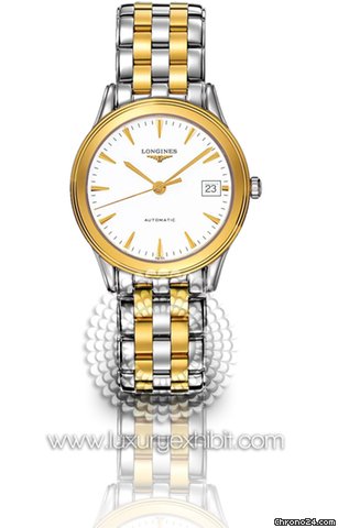 Longines Flagship Stainless Steel and 18kt Gold-tone Mens Watch L4.774.3.22.7